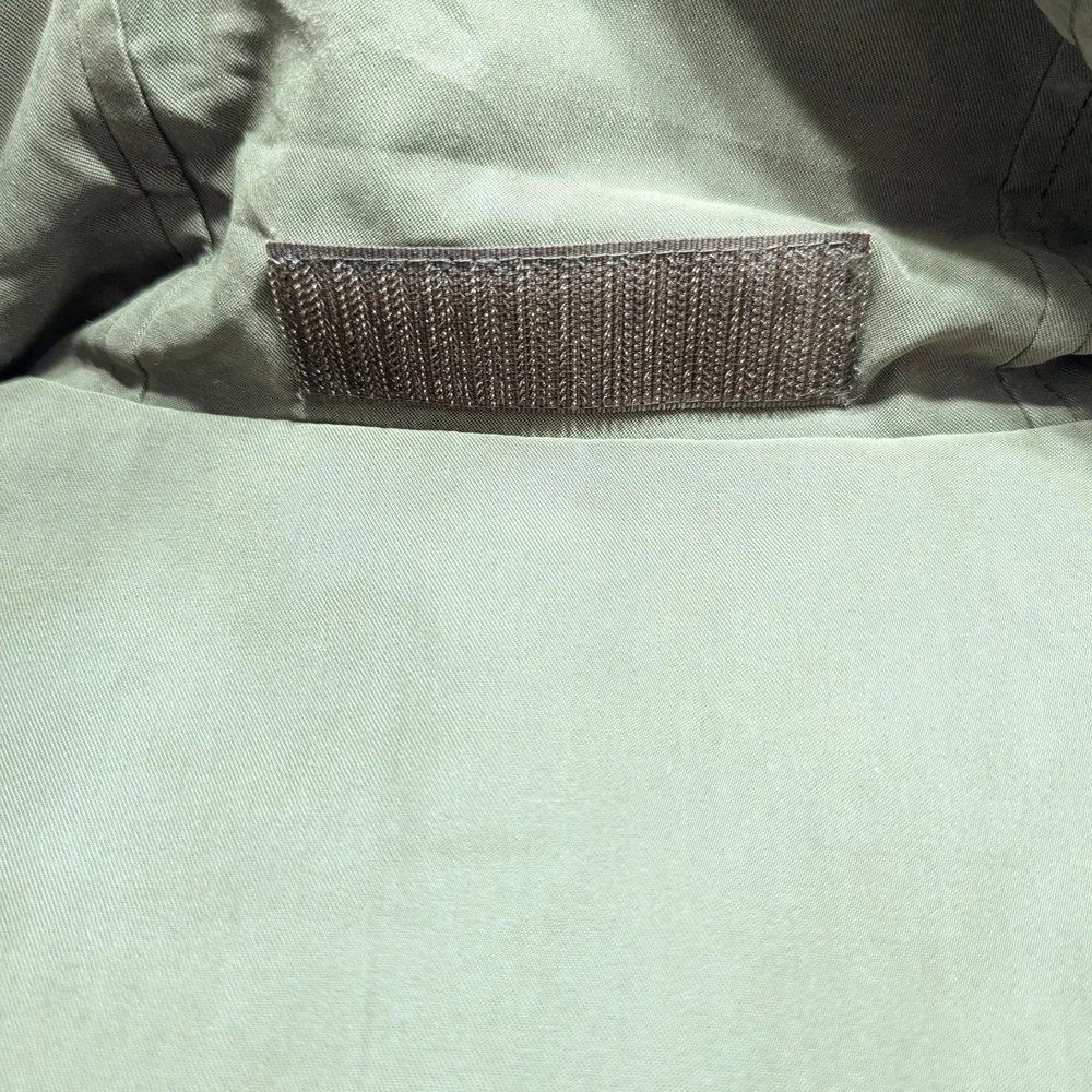 Carole Cohen Tokyo Olive Trench Coat | Japanese Minimalist Quiet Luxury M Sanyo - Picture 8 of 10
